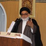 العلامة السيد مرتضى الكشميري يؤم المصلين بصلاة عيد الاضحى المبارك في ديوان الكفيل  بالعاصمة البريطانية لندن